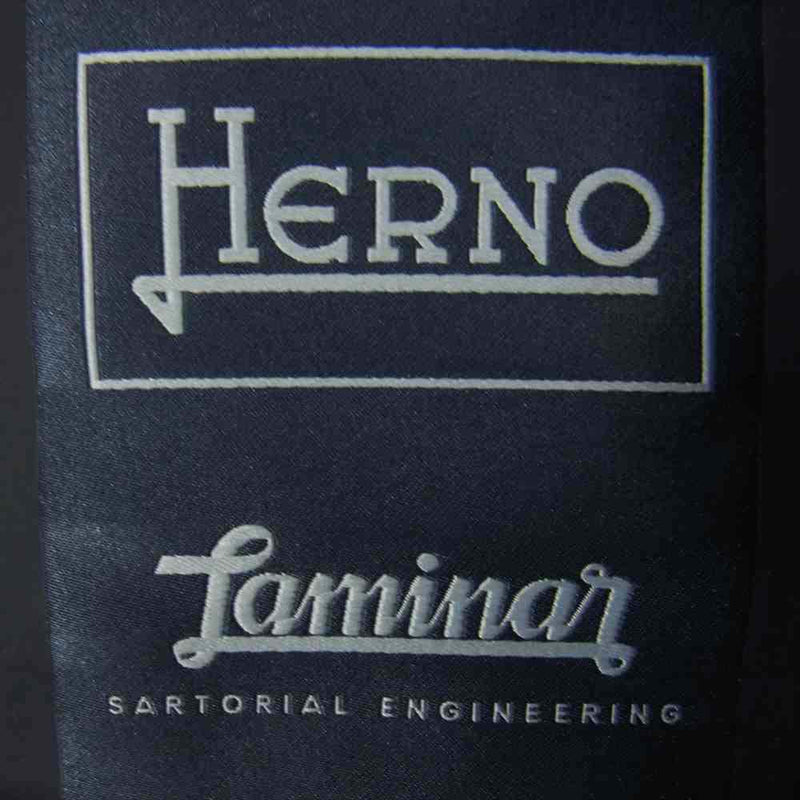 Herno ヘルノ laminar gore tex jacket ラミナー ゴアテックス ジャケット ネイビー系 48【新古品】【未使用】【中古】
