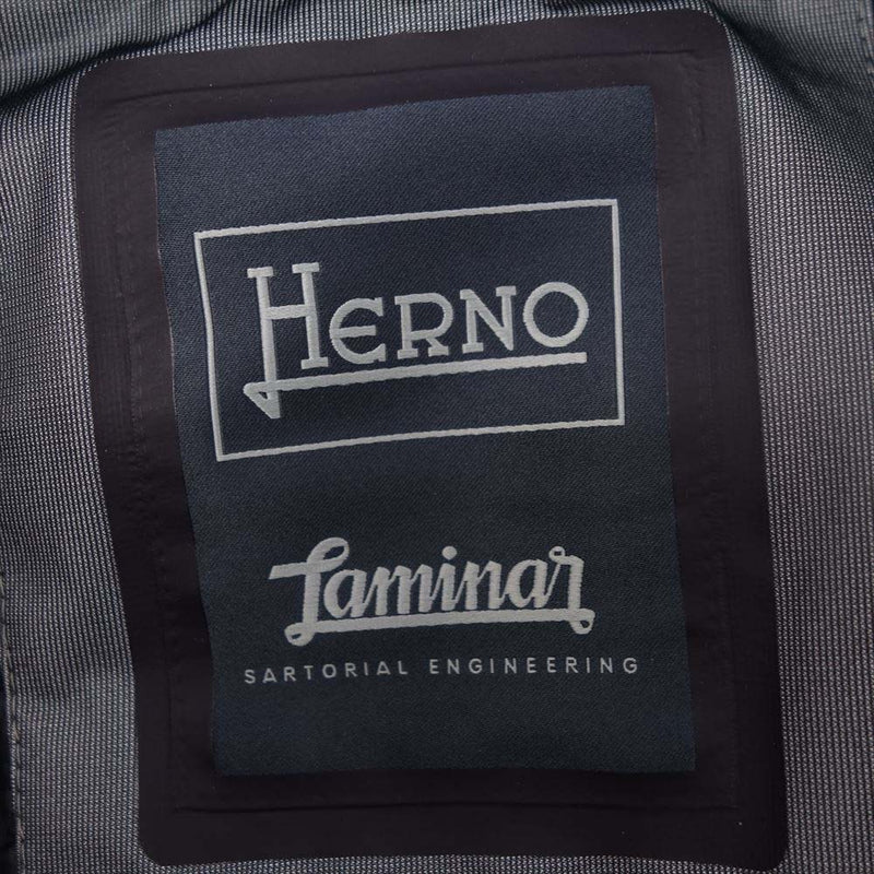 Herno ヘルノ laminar gore tex coat ラミナー ゴアテックス ダウンコート ブラック系 48【新古品】【未使用】【中古】