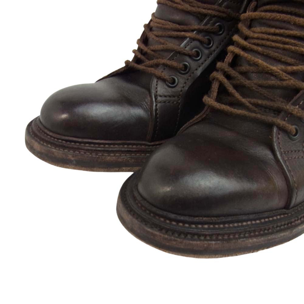 ZUCCa ズッカ AJ653 レザーアップ バック ジップ ブーツ  ブラウン系 S【中古】