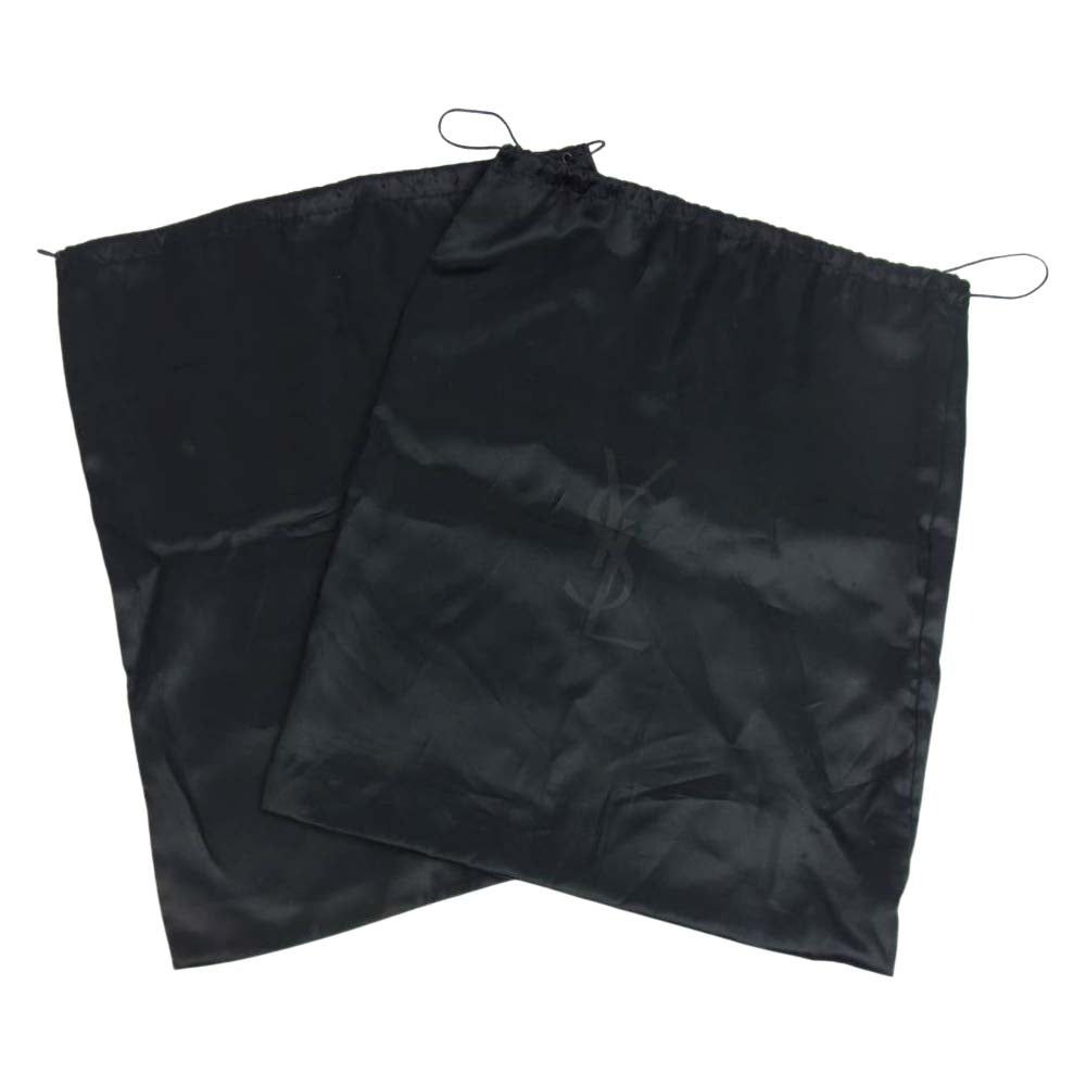 YVES SAINT LAURENT イヴサンローラン 175937 Rive Gauche リヴ ゴーシュ イタリア製 サイドジップ ジョニー ブーツ ネイビー系 42【中古】