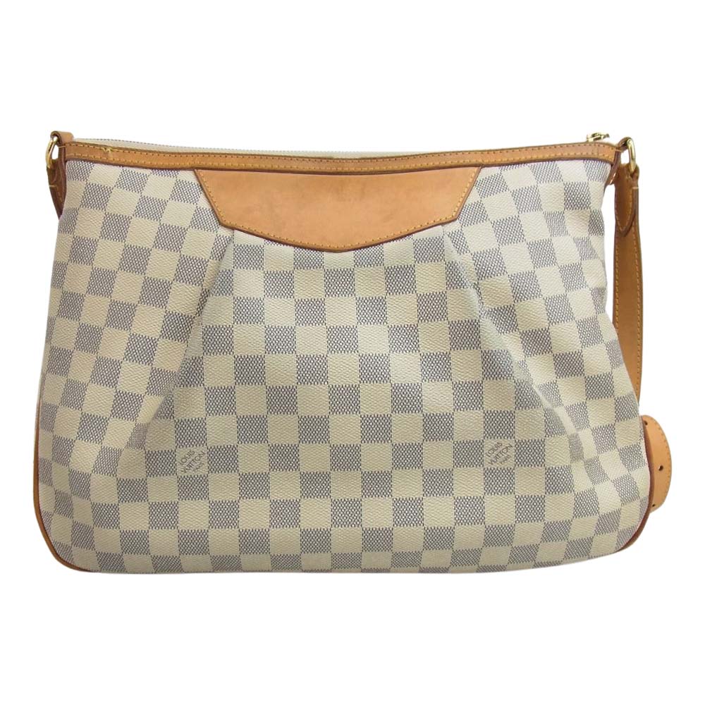 LOUIS VUITTON ルイ・ヴィトン N41112 ダミエ アズール シラクーサMM ホワイト系【中古】