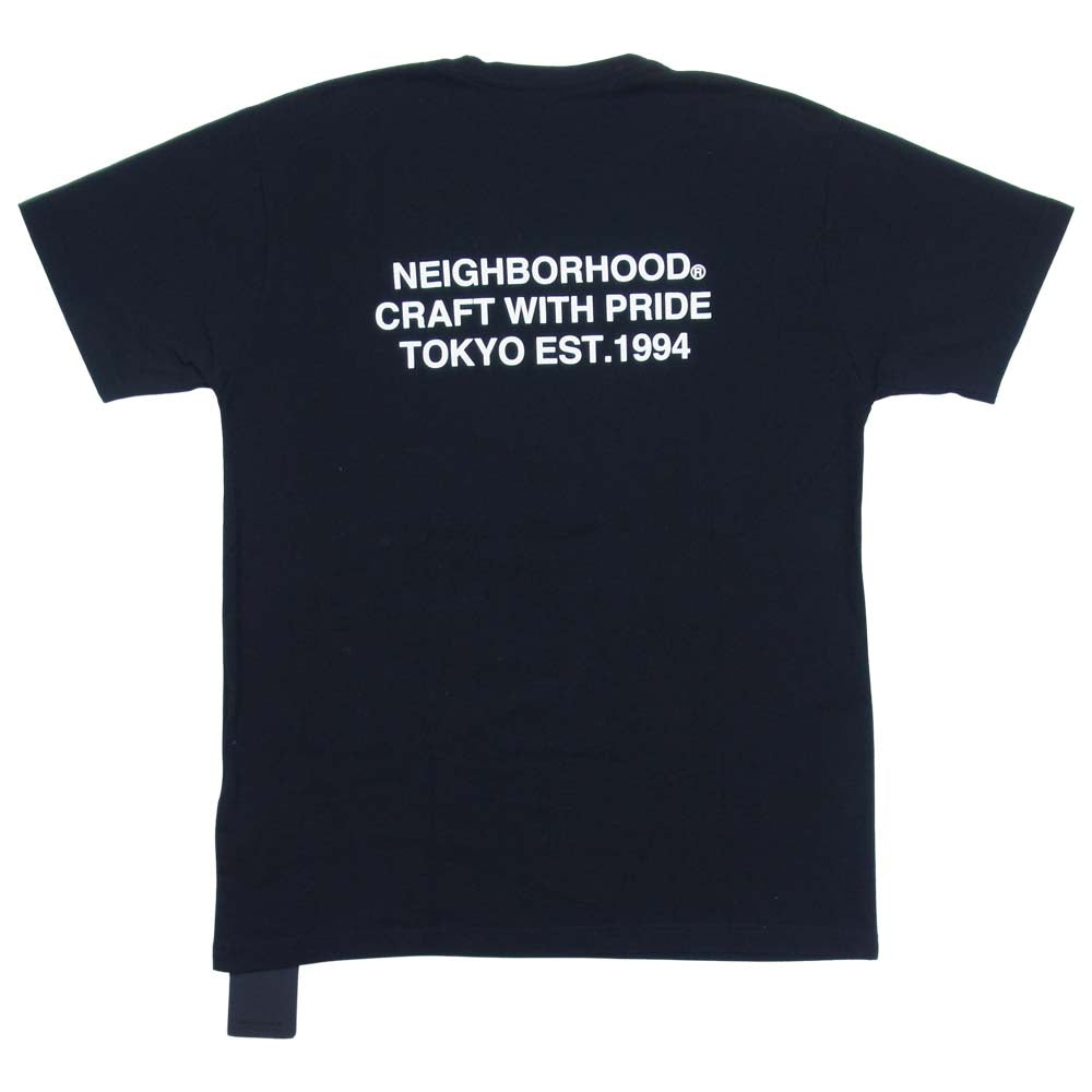 NEIGHBORHOOD ネイバーフッド 201PCNH-ST02 CRYPT-1 / C-TEE プリント 半袖Tシャツ ブラック系 L【中古】