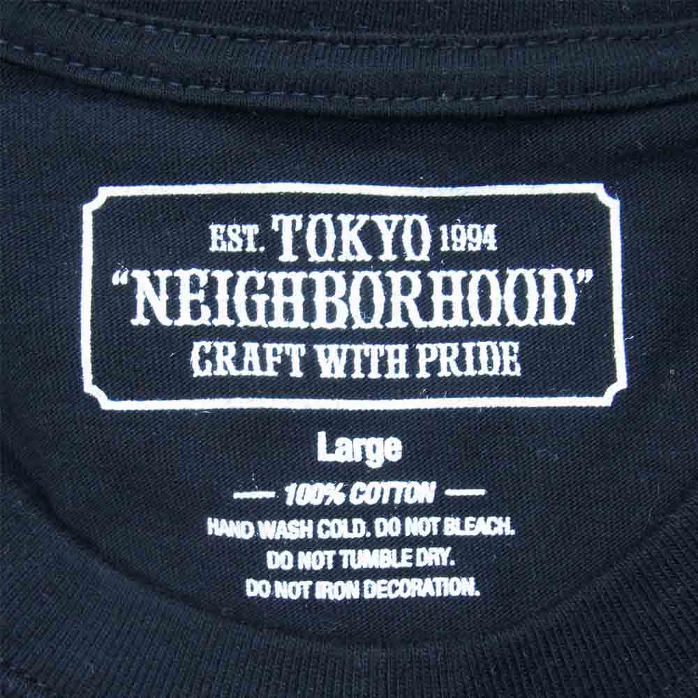 NEIGHBORHOOD ネイバーフッド 201PCNH-ST02 CRYPT-1 / C-TEE プリント 半袖Tシャツ ブラック系 L【中古】