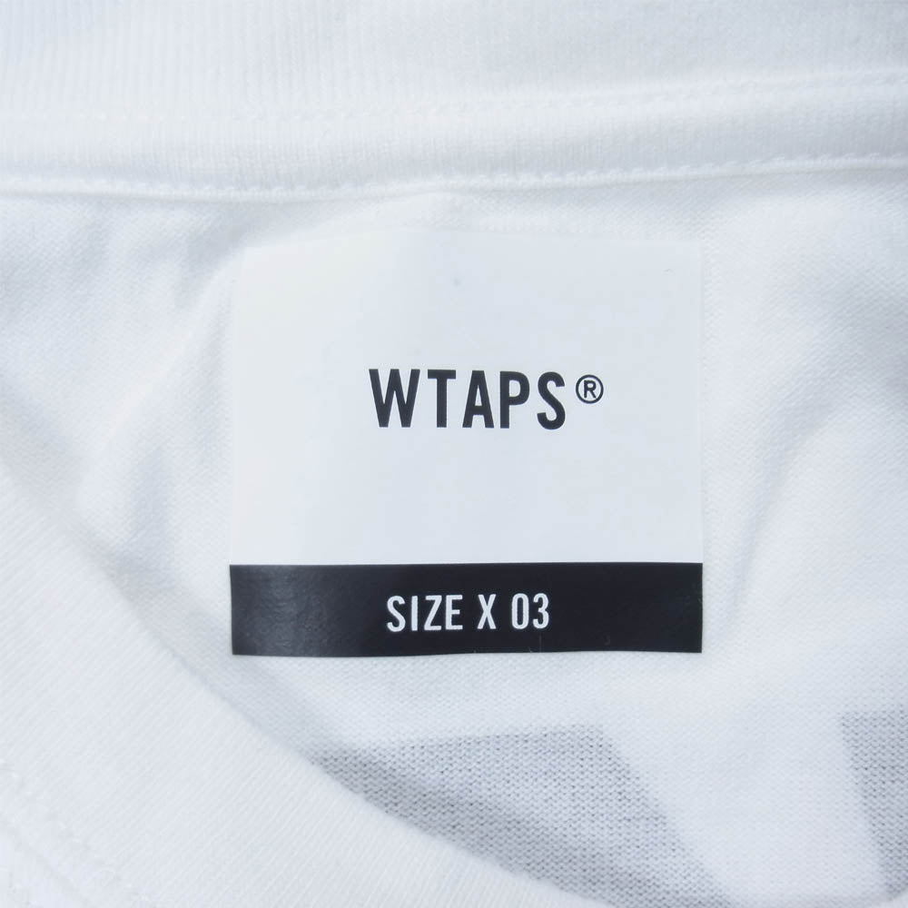 WTAPS ダブルタップス STENCIL L/S TEE ステンシル 長袖Tシャツ ホワイト系 3【中古】