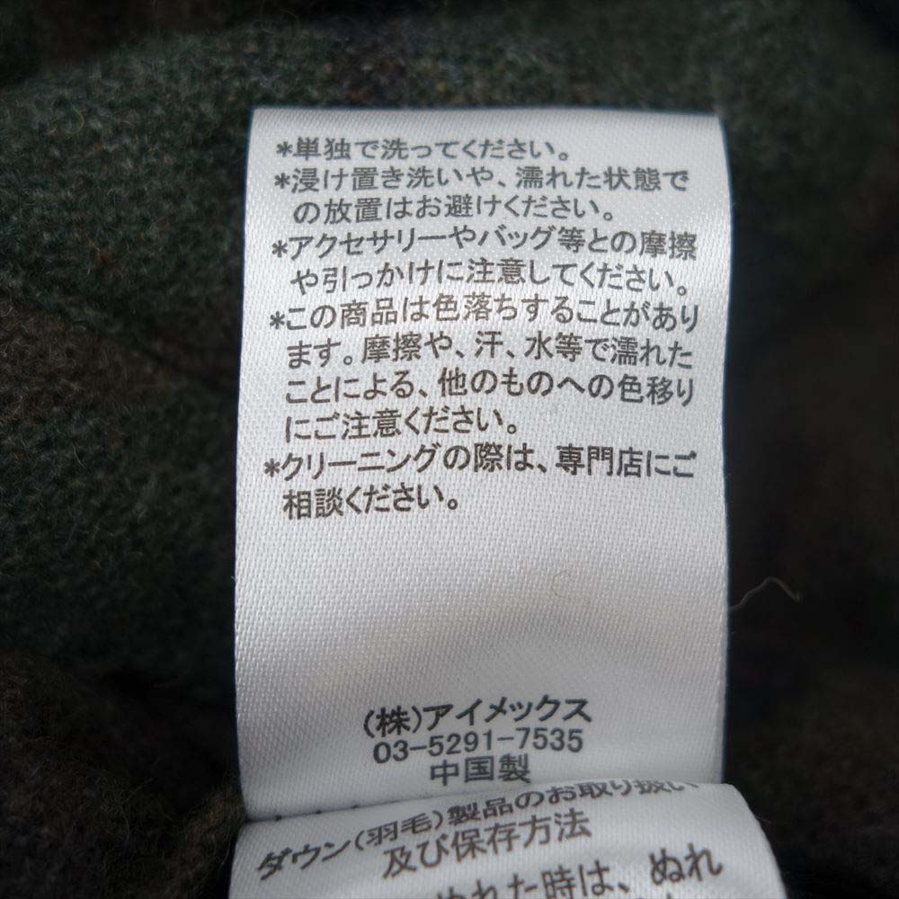 FIDELITY フェデリティー F15FO-04PT リバーシブル ダウン ベスト カーキ系 ブラック系 M【中古】