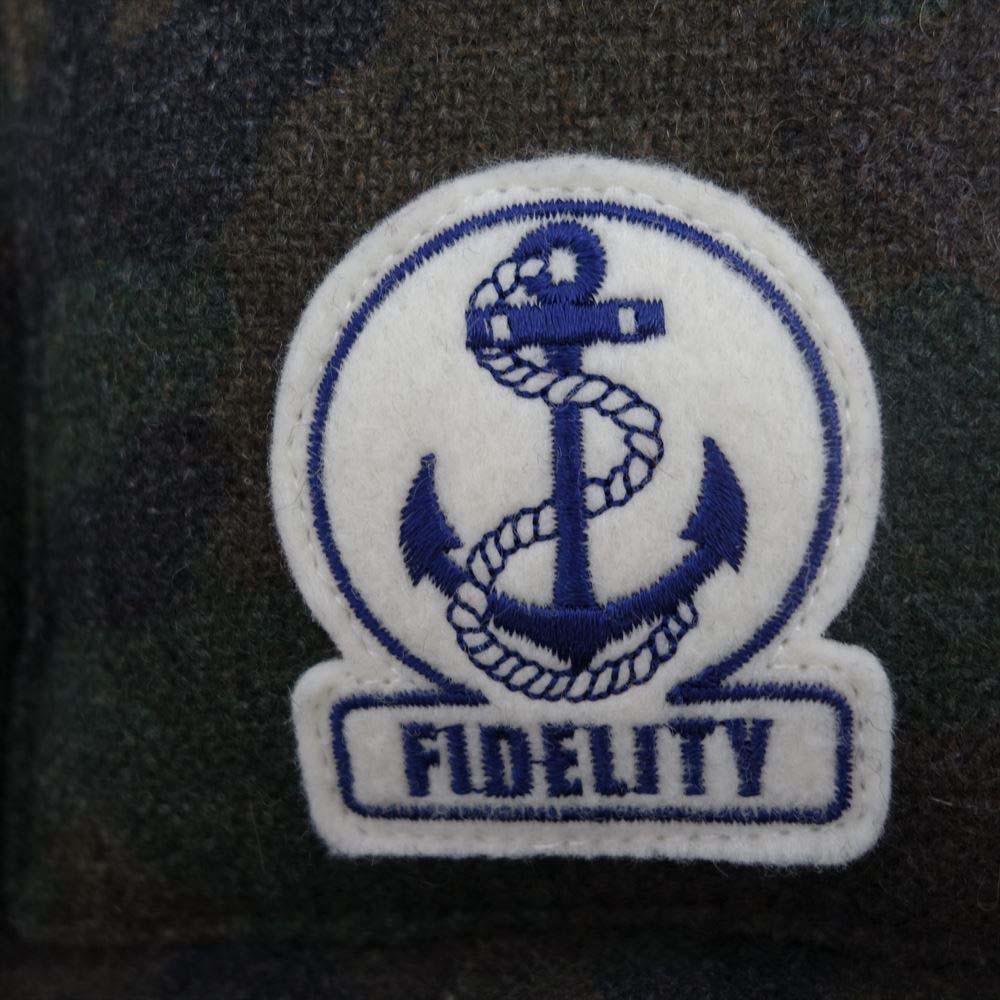 FIDELITY フェデリティー F15FO-04PT リバーシブル ダウン ベスト カーキ系 ブラック系 M【中古】