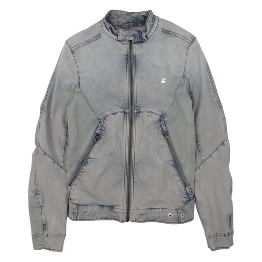 G-STAR ジースター ストレッチ デニム シングル ライダース ジャケット XS【中古】