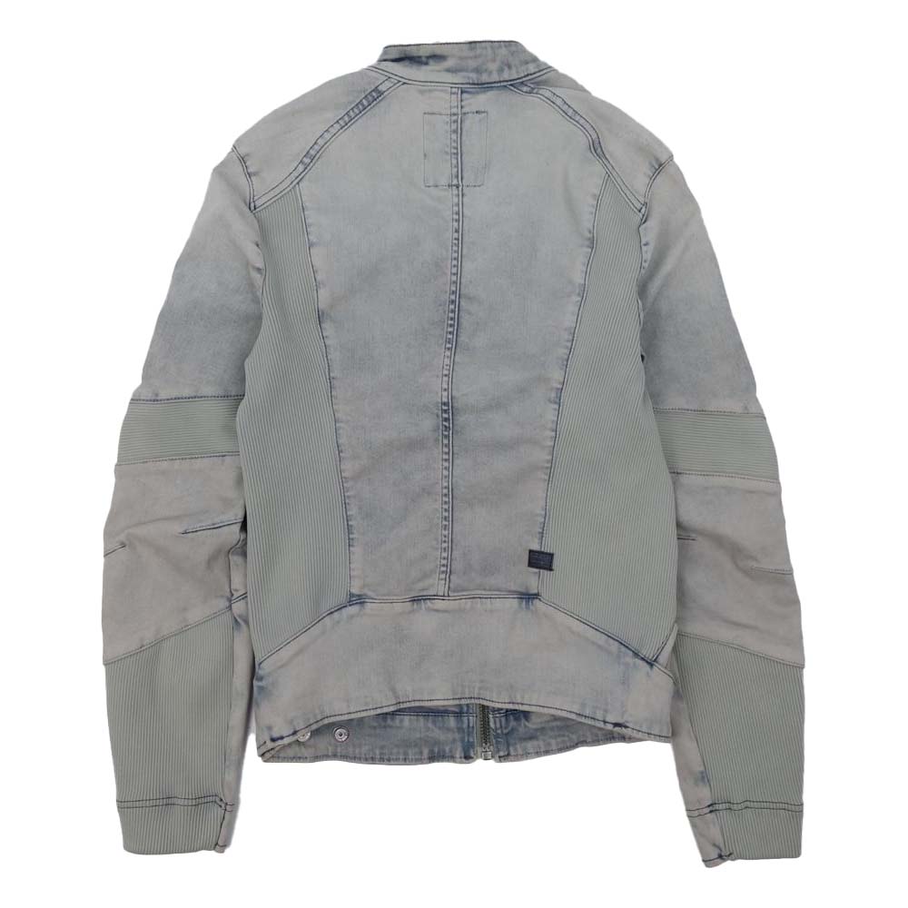 G-STAR ジースター ストレッチ デニム シングル ライダース ジャケット XS【中古】