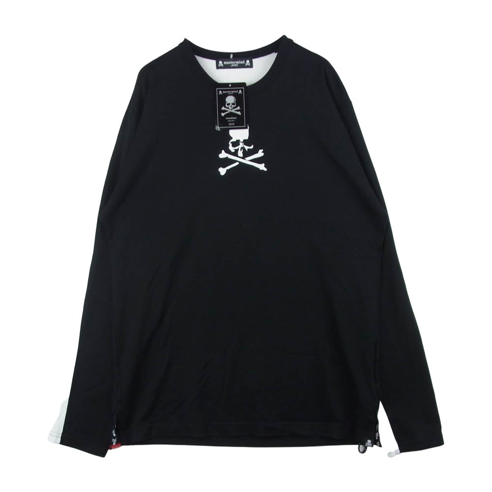mastermind JAPAN マスターマインドジャパン MJ19E03-TS094-012-1 STAND OUT EPISODE 3 ロゴ プリント 長袖 Tシャツ ブラック系 ホワイト系 M【中古】