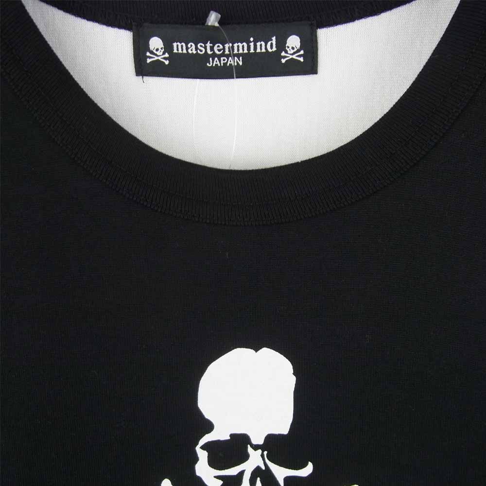 mastermind JAPAN マスターマインドジャパン MJ19E03-TS094-012-1 STAND OUT EPISODE 3 ロゴ プリント 長袖 Tシャツ ブラック系 ホワイト系 M【中古】