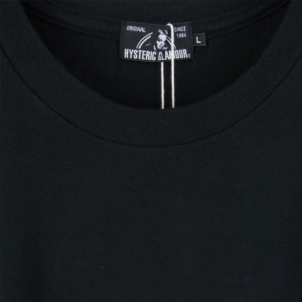 HYSTERIC GLAMOUR ヒステリックグラマー 02213CT20 野口強 HYS-lo KINKY CARDS 半袖 Tシャツ ブラック系 L【新古品】【未使用】【中古】