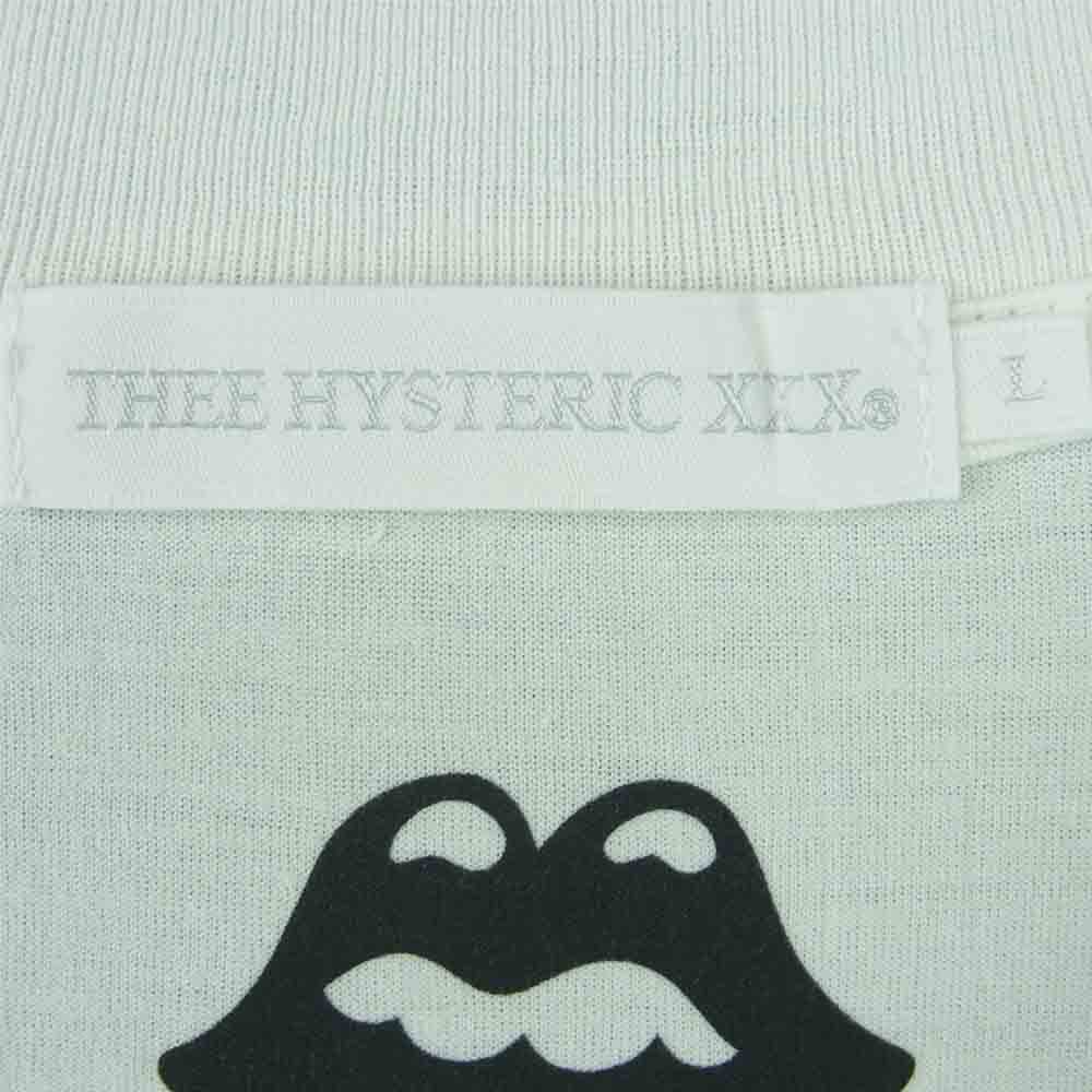 HYSTERIC GLAMOUR ヒステリックグラマー 06213CL03 XXX THE ROLLING STONES STEEL WHEELS 1989 ローリングストーンズ Tシャツ ホワイト系 L【新古品】【未使用】【中古】