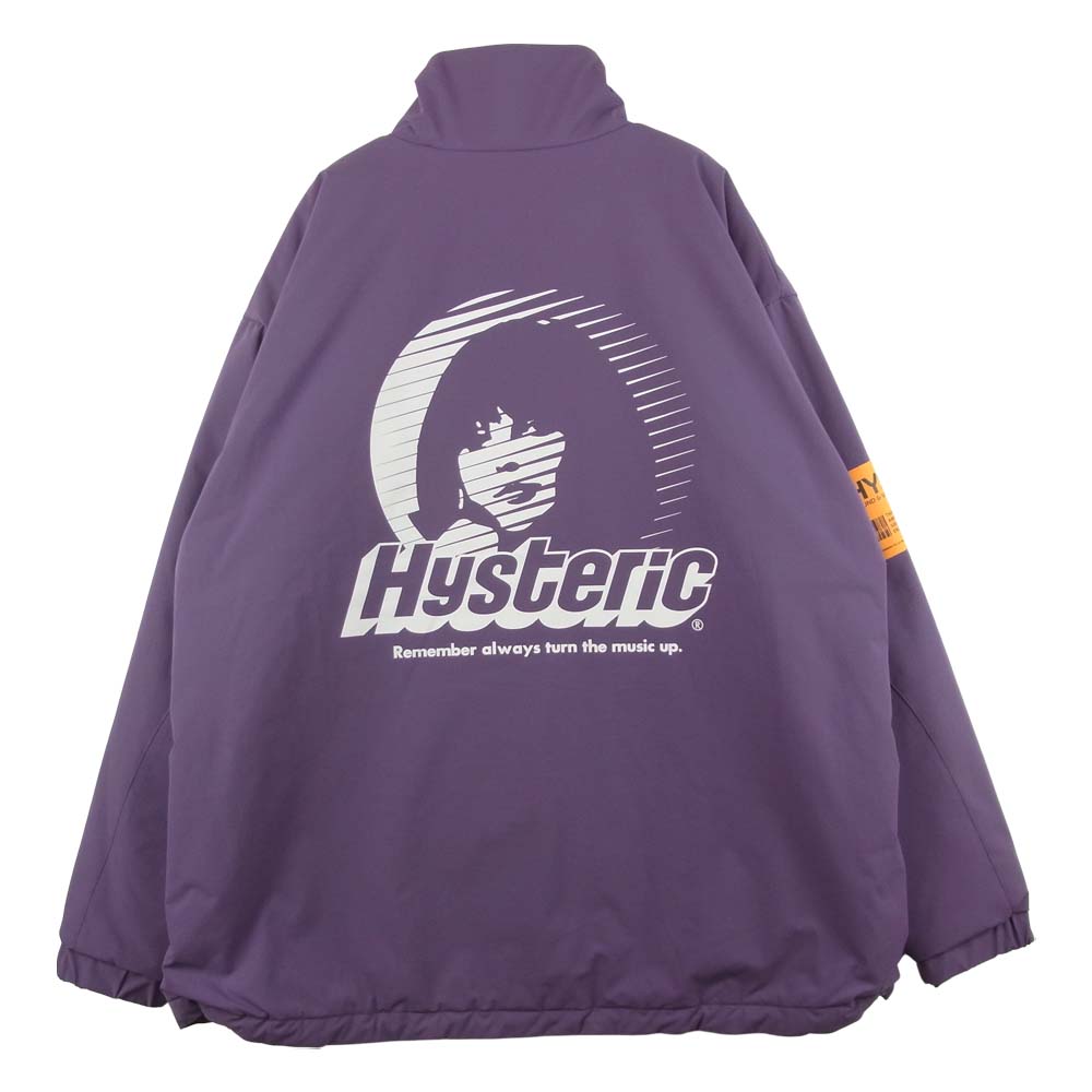 HYSTERIC GLAMOUR ヒステリックグラマー 02213AB02 CIRCLE GIIRL LIGHT AND SHADOW スタンドカラー ジャケット パープル系 L【中古】