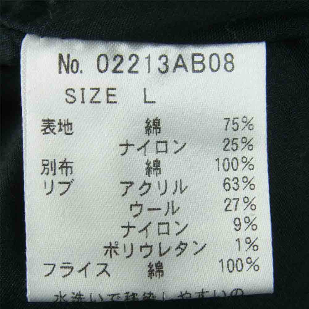 HYSTERIC GLAMOUR ヒステリックグラマー 02213AB08 MIDDLE FINGER リブ ブルゾン ジャケット ブラック系 L【中古】