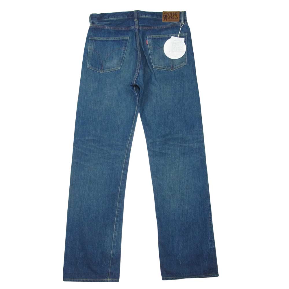 HYSTERIC GLAMOUR ヒステリックグラマー 02213AP17344 野口強 WW2 13oz OLD BLUE セルビッチ ストレート デニム パンツ インディゴブルー系 31inch【新古品】【未使用】【中古】