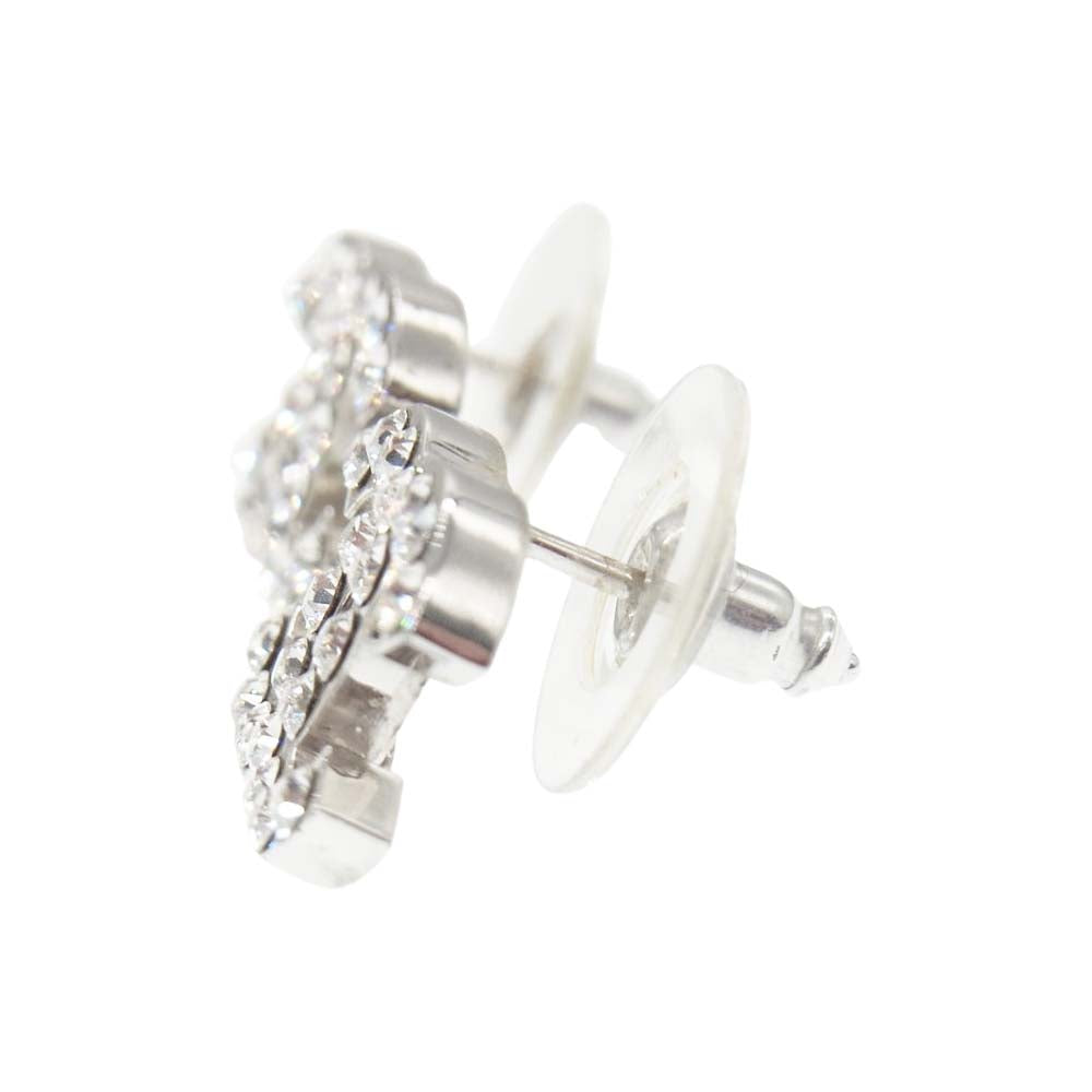 CHANEL シャネル 06V ラインストーン ココマーク ピアス【中古】