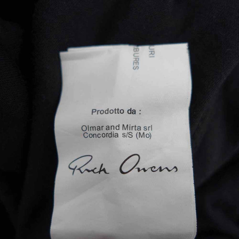 Rick Owens リックオウエンス RU2256 LONG SLEEVE DOUBLE LAYER TEE 長袖 レイヤー Tシャツ カットソー M【中古】
