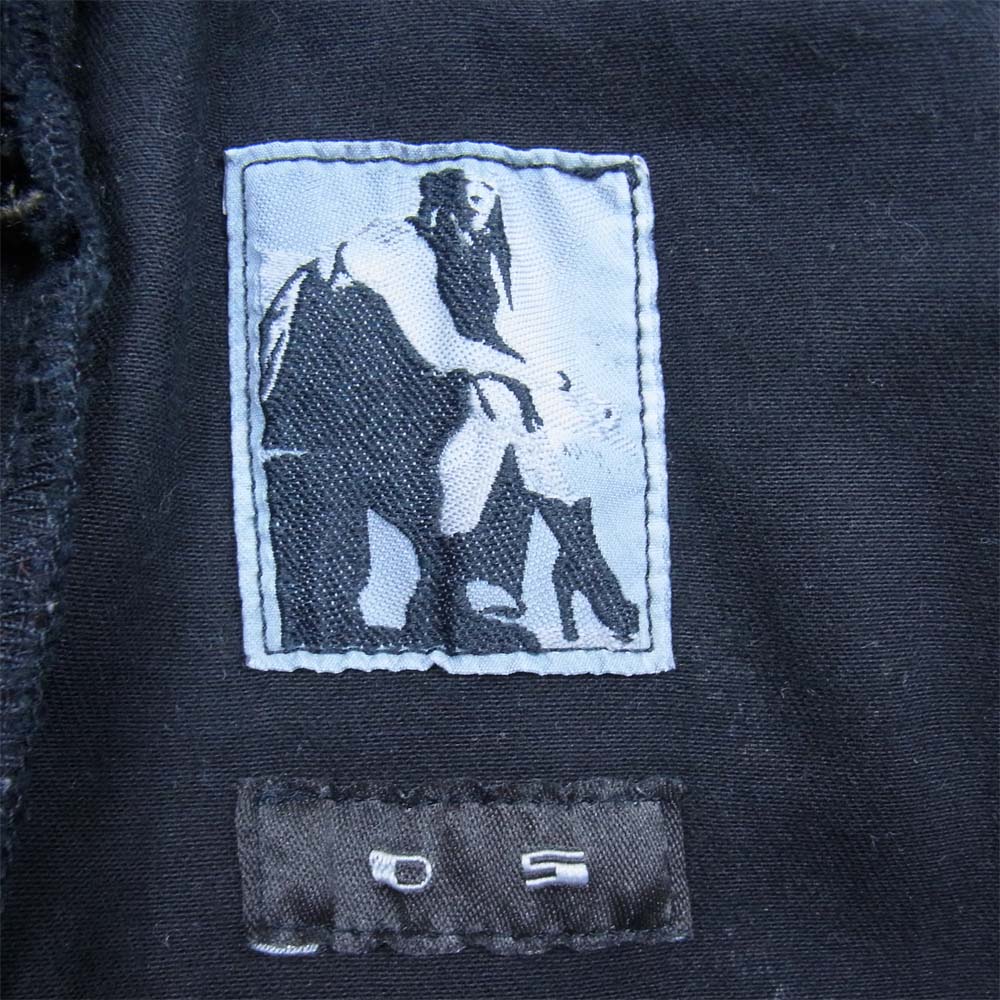 Rick Owens リックオウエンス 15SS DU15S9364-SBS DRKSHDW ダークシャドウ FAUN KILTED DETROIT TROUSERS コーティング加工 トラウザー パンツ S【中古】