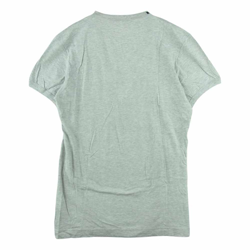 DOLCE&GABBANA ドルチェアンドガッバーナ MARTINI プリント Vネック 半袖 Tシャツ グレー系 44【中古】