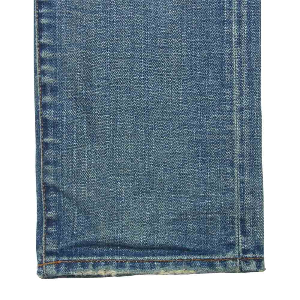 DIOR HOMME ディオールオム ダメージ加工 スリム デニム パンツ コットン イタリア製 インディゴブルー系 29【中古】