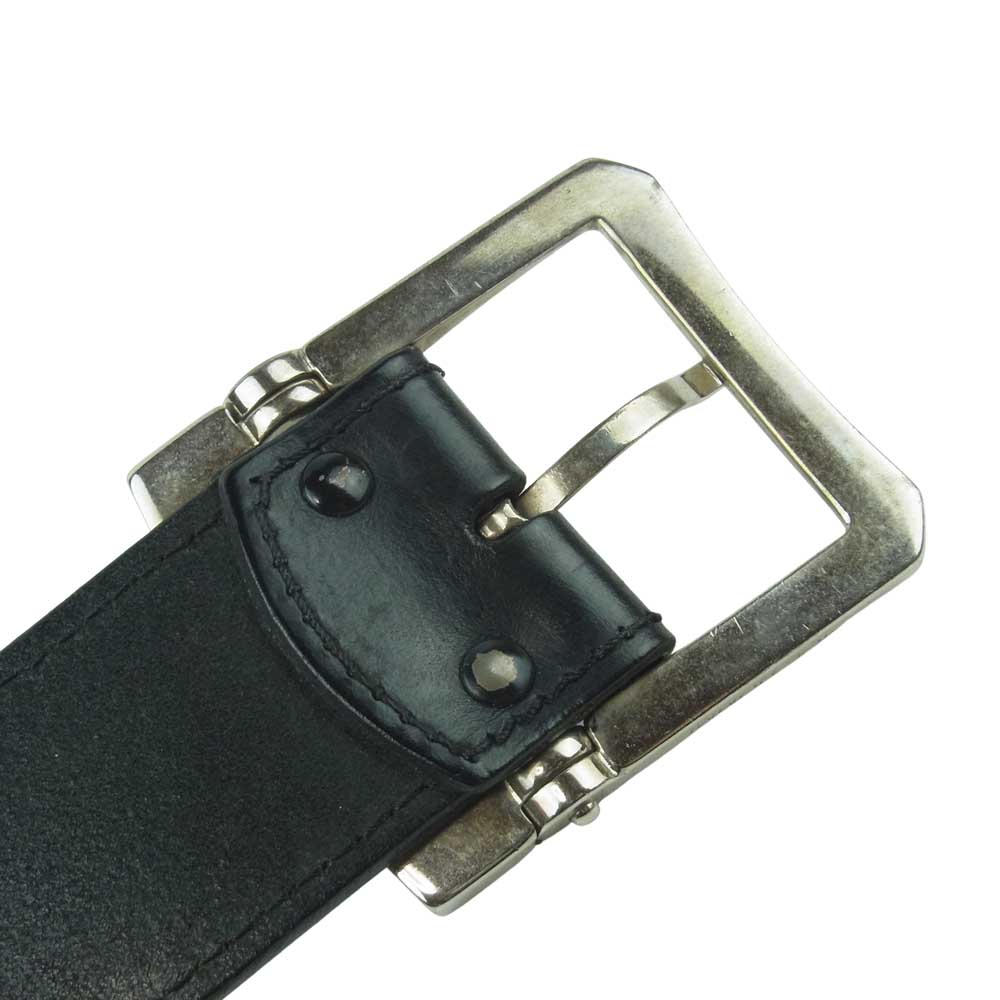 DIOR HOMME ディオールオム 0046 レザー ベルト イタリア製 ブラック系【中古】