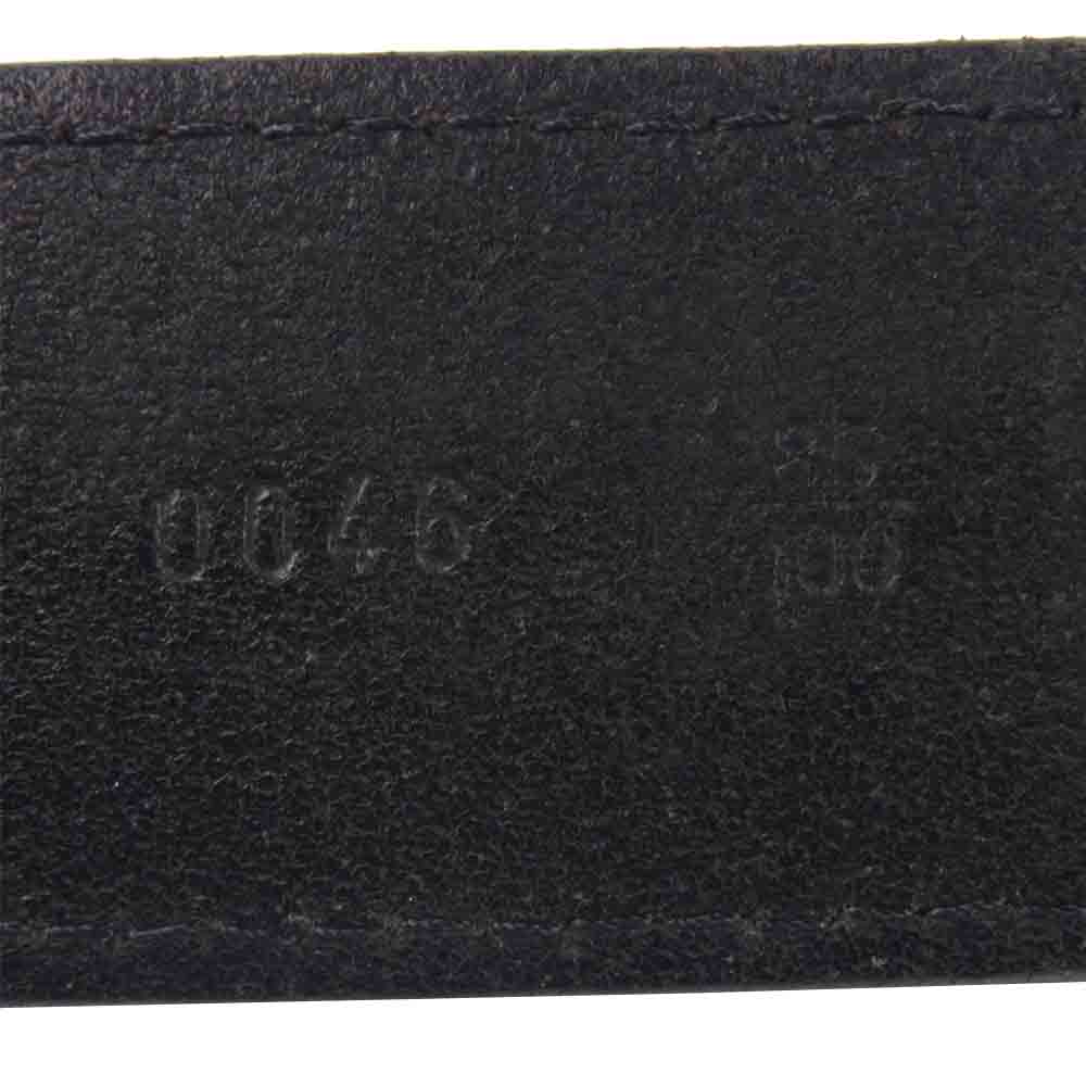 DIOR HOMME ディオールオム 0046 レザー ベルト イタリア製 ブラック系【中古】