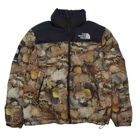 Supreme シュプリーム 16AW ND51602I × THE NORTH FACE ノースフェイス 国内正規品 LEAVES NUPTSE JACKET 枯葉 ヌプシ ダウン ジャケット M【中古】