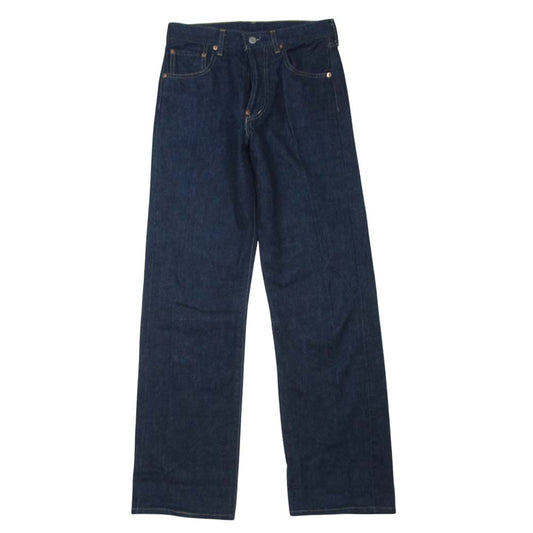 Levi's リーバイス 701XX 復刻 シンチバック デニム パンツ コットン 日本製 インディゴブルー系 W30 L34【中古】