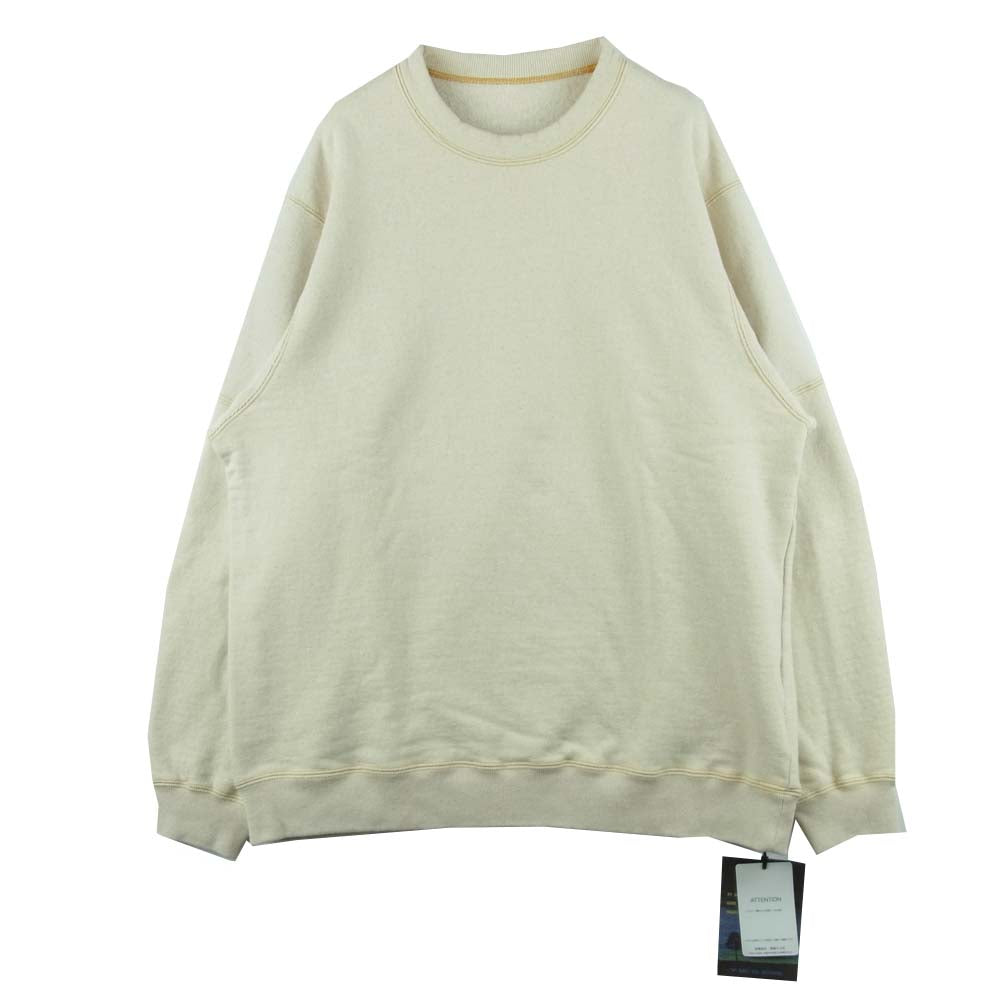 BRU NA BOINNE ブルーナボイン 8251 ボックル スウェット コットン100％ 日本製 ベージュ系 L【極上美品】【中古】