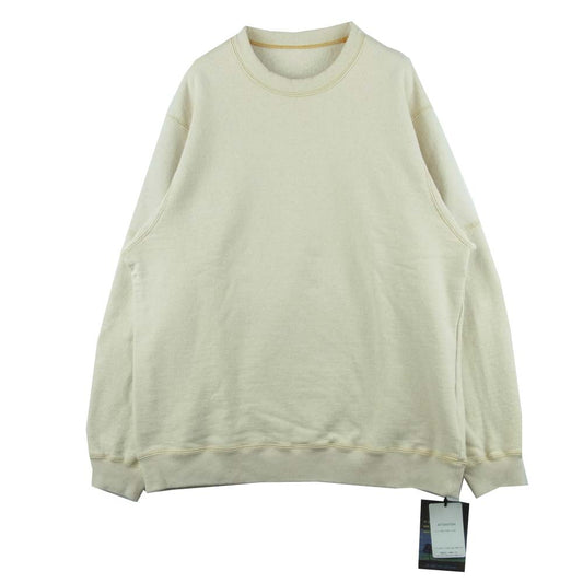 BRU NA BOINNE ブルーナボイン 8251 ボックル スウェット コットン100％ 日本製 ベージュ系 L【極上美品】【中古】