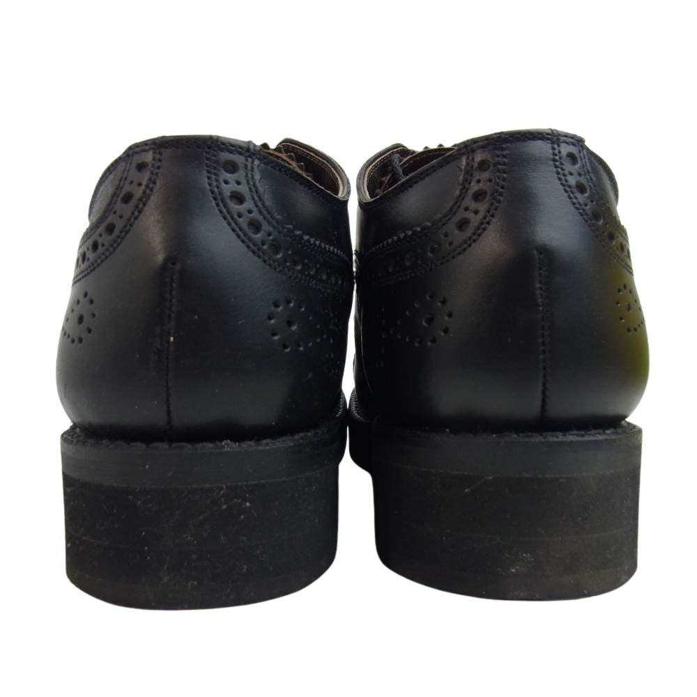 foot the coacher フットザコーチャー FTC1734004 MENDELL メンデル モデファイドラスト Vibram ビブラム ソール ストレートチップ シューズ ブラック系 8.5【中古】