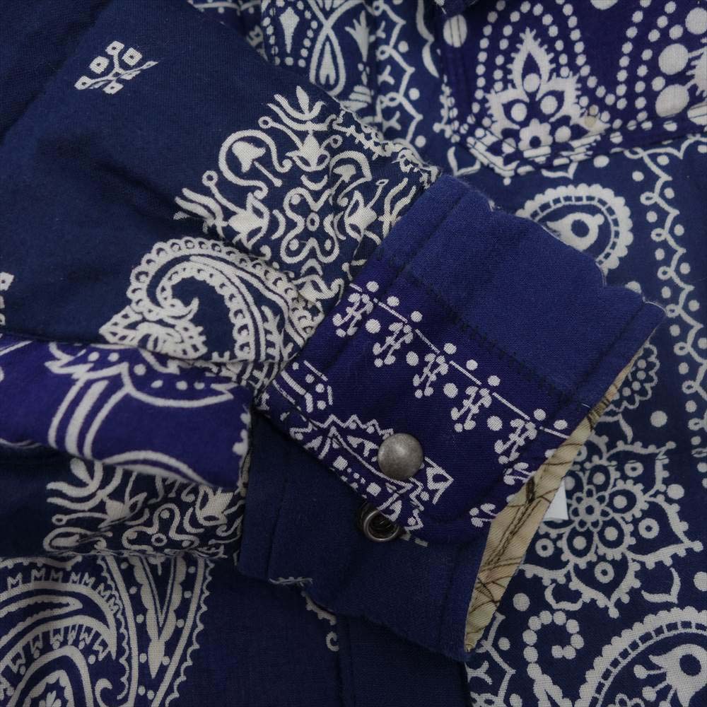 VISVIM ビズビム 221905013013 ICT KERCHIEF DOWN JKT カーチフ バンダナ ダウン ジャケット ブルー系 1【極上美品】【中古】