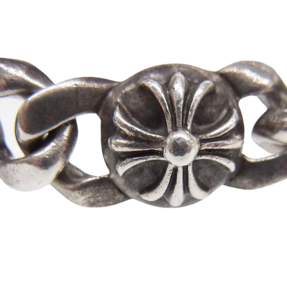 CHROME HEARTS クロムハーツ（原本無） スモール クロス リンク ID 6リンク ブレスレット シルバー系【中古】