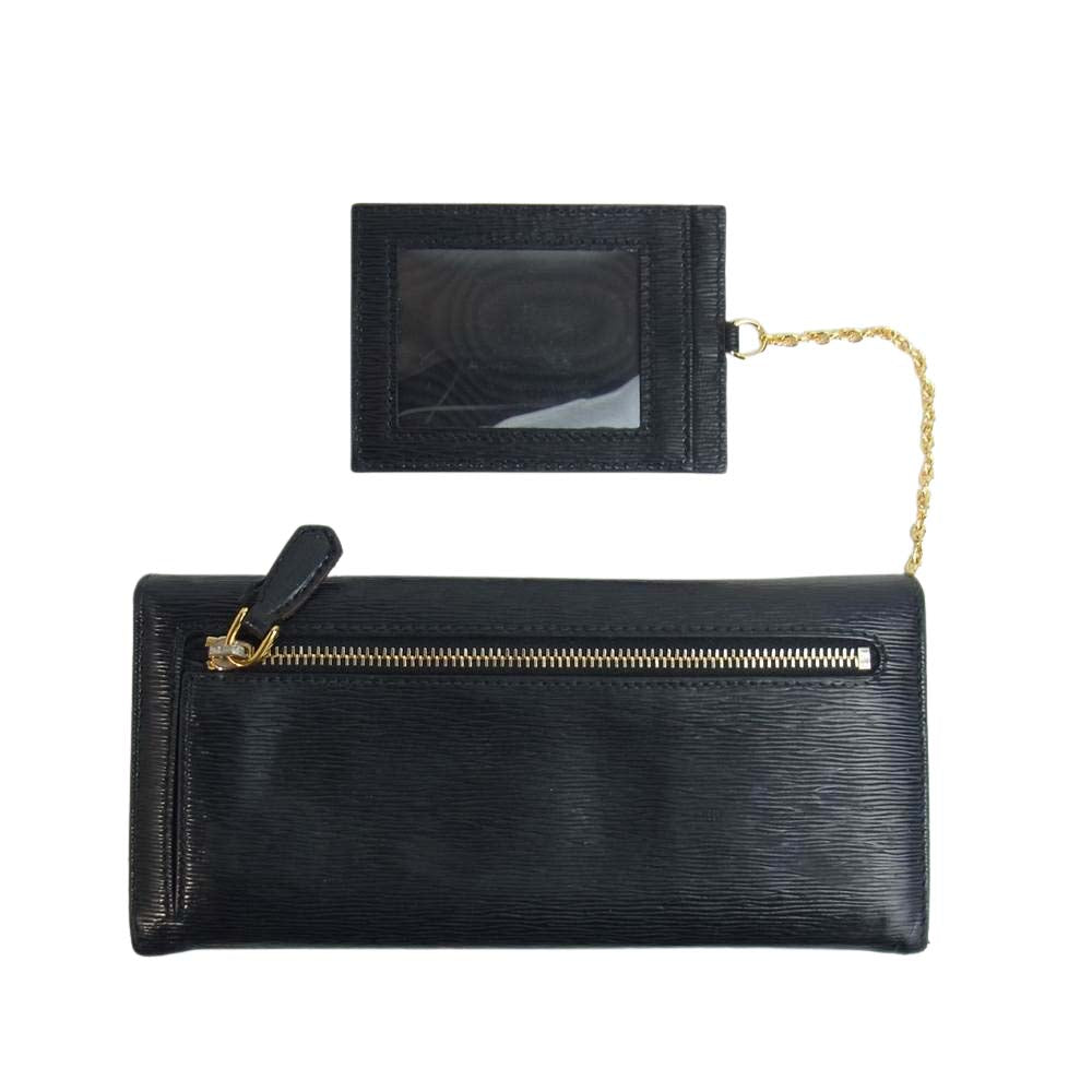 PRADA プラダ 1MH132 VITELLO MOVE 二つ折り レザー 長財布 ブラック系【中古】