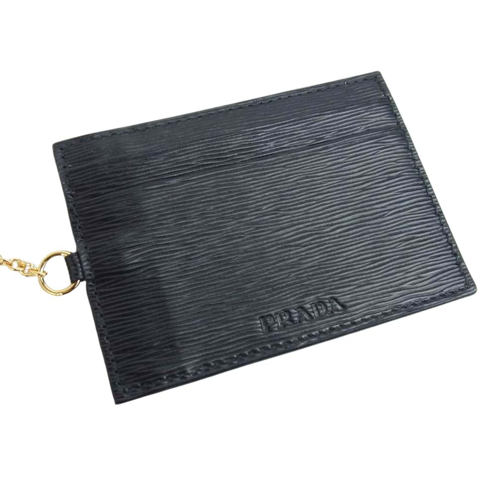 PRADA プラダ 1MH132 VITELLO MOVE 二つ折り レザー 長財布 ブラック系【中古】