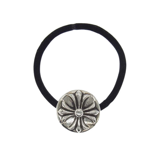 CHROME HEARTS クロムハーツ（原本無） HAIRBAND クロスボール ボタン ヘアゴム コンチョ【中古】