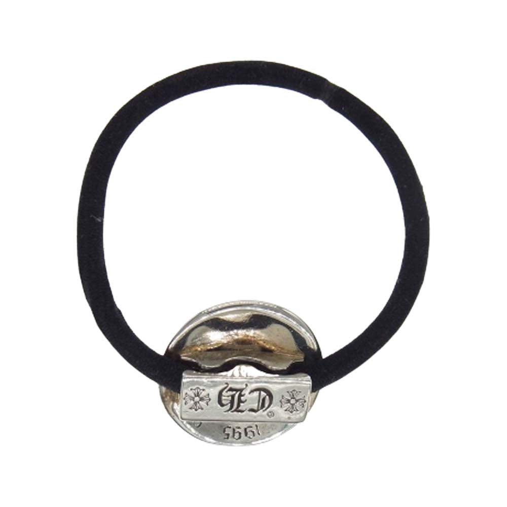 CHROME HEARTS クロムハーツ（原本無） HAIRBAND クロスボール ボタン ヘアゴム コンチョ【中古】