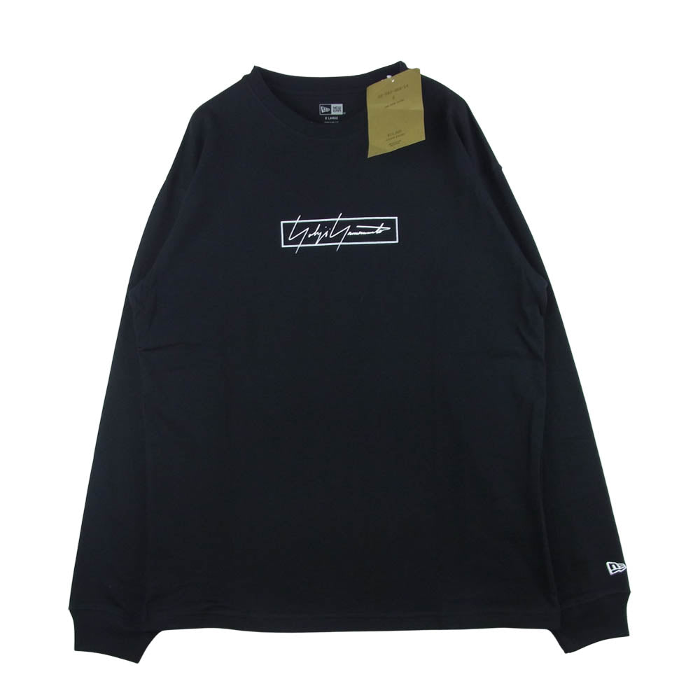 Yohji Yamamoto ヨウジヤマモト 21AW HX-T83-984-1A POUR HOMME プールオム New Era BOX LOGO PRINT LONG SLEEVES ニューエラ ボックスロゴ 長袖 Tシャツ ブラック系 XL 5【新古品】【未使用】【中古】