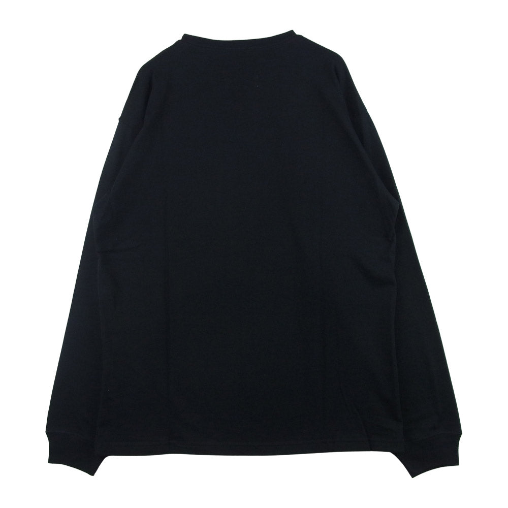 Yohji Yamamoto ヨウジヤマモト 21AW HX-T83-984-1A POUR HOMME プールオム New Era BOX LOGO PRINT LONG SLEEVES ニューエラ ボックスロゴ 長袖 Tシャツ ブラック系 XL 5【新古品】【未使用】【中古】