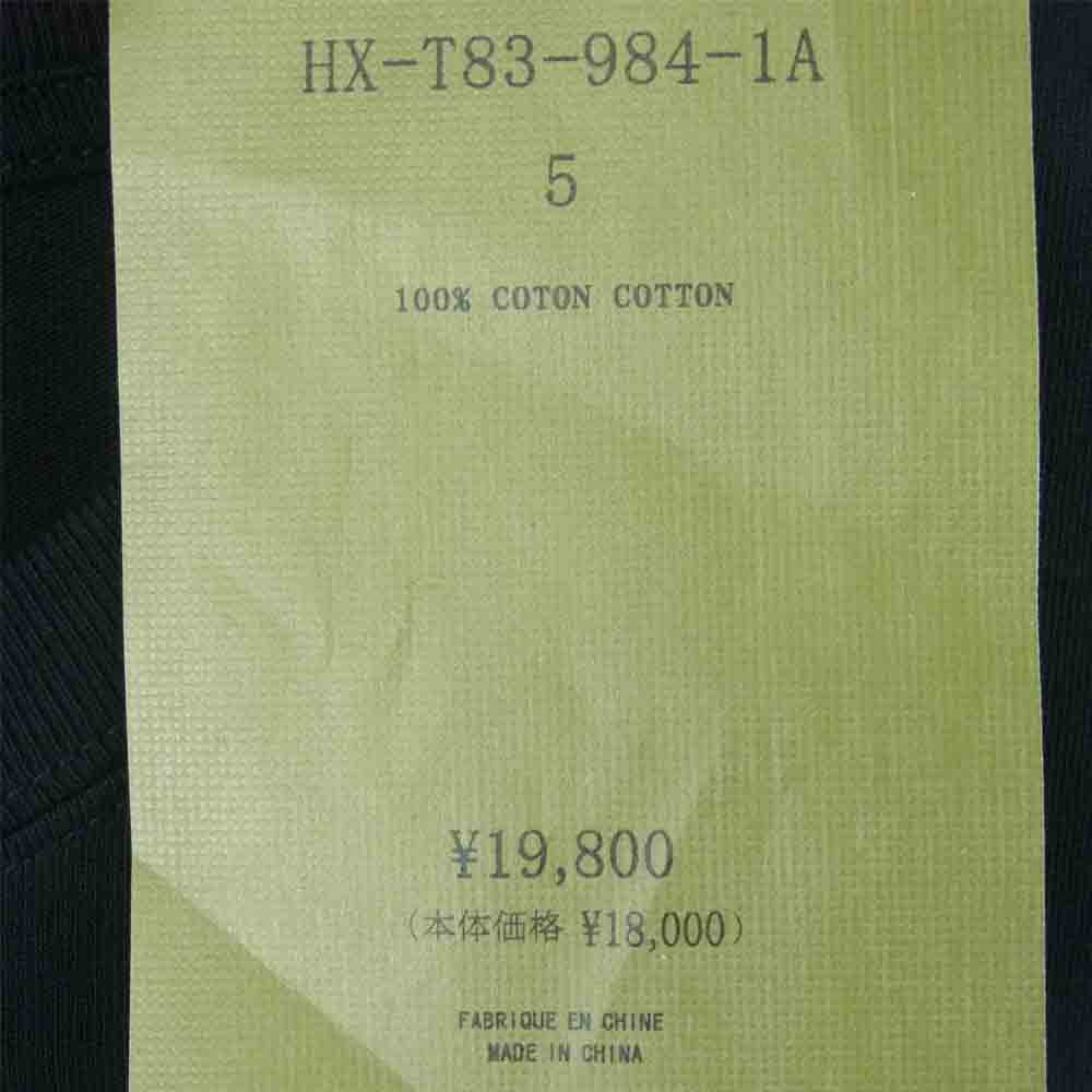 Yohji Yamamoto ヨウジヤマモト 21AW HX-T83-984-1A POUR HOMME プールオム New Era BOX LOGO PRINT LONG SLEEVES ニューエラ ボックスロゴ 長袖 Tシャツ ブラック系 XL 5【新古品】【未使用】【中古】