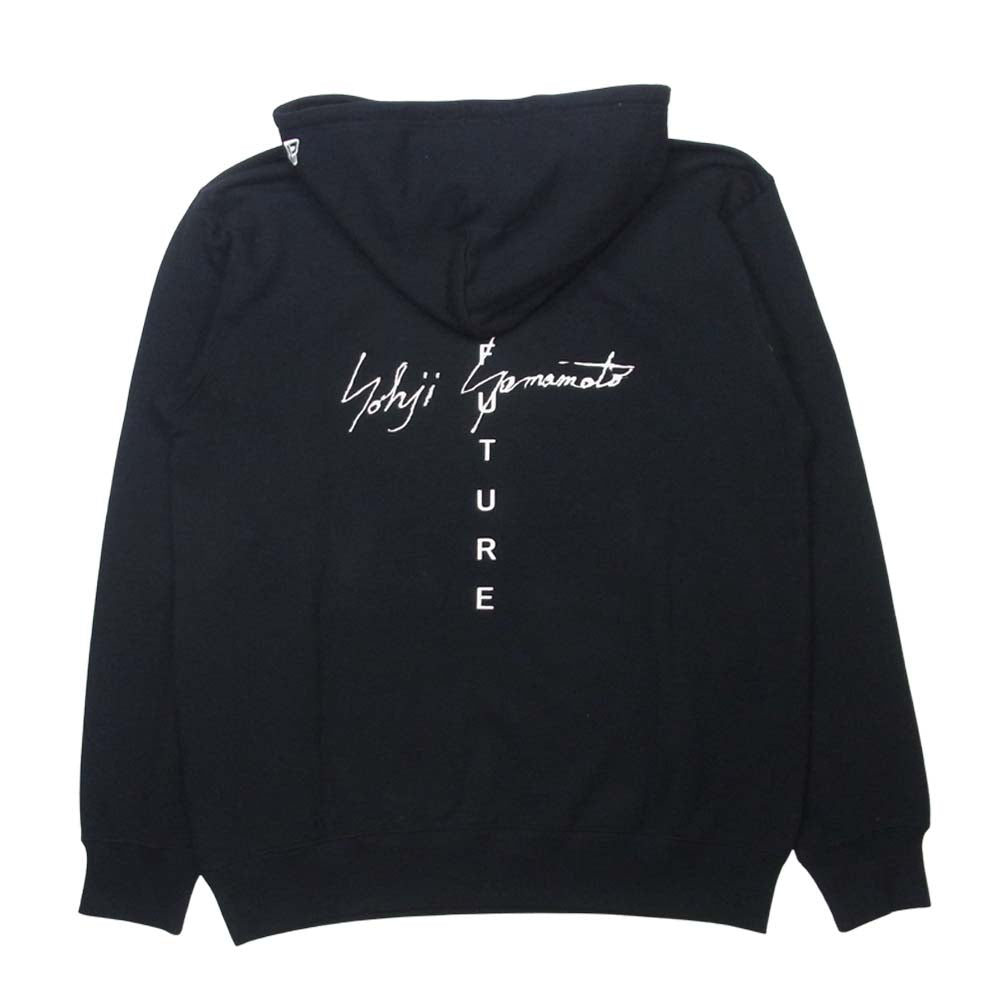 Yohji Yamamoto ヨウジヤマモト 21AW HX-T86-985-1A POUR HOMME プールオム New Era NO FUTURE PRINT SWEAT PULLOVER HOODIE ニューエラ パーカー ブラック系 XL 5【新古品】【未使用】【中古】