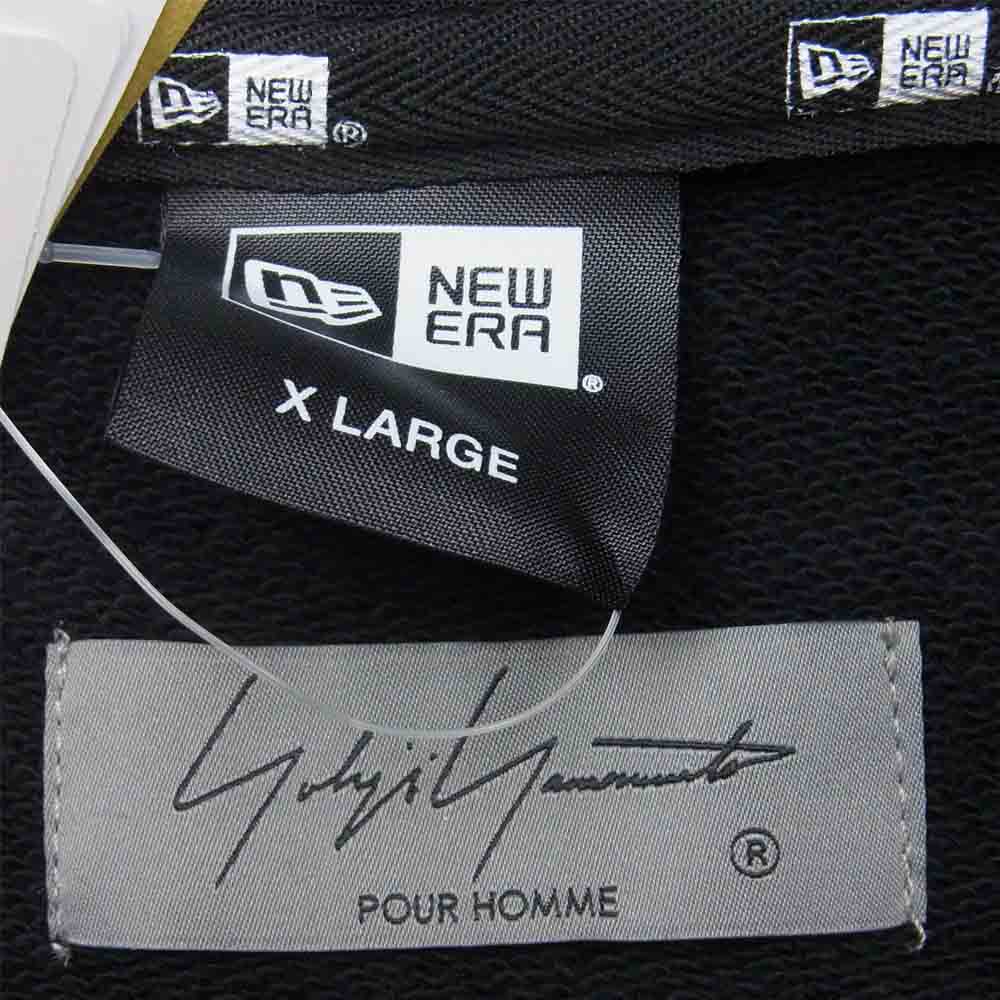 Yohji Yamamoto ヨウジヤマモト 21AW HX-T86-985-1A POUR HOMME プールオム New Era NO FUTURE PRINT SWEAT PULLOVER HOODIE ニューエラ パーカー ブラック系 XL 5【新古品】【未使用】【中古】