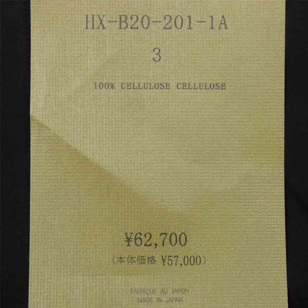 Yohji Yamamoto ヨウジヤマモト 21AW HX-B20-201-1A POUR HOMME プールオム CELLULOSE LAWN HOODED BLOUSE フード付き ジップアップ ロングシャツ ブラック系 3【新古品】【未使用】【中古】