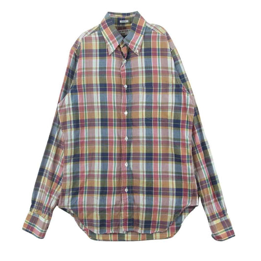 INDIVIDUALIZED SHIRTS インディビジュアライズドシャツ SLIM FIT チェック 長袖 シャツ マルチカラー系 14.5【中古】