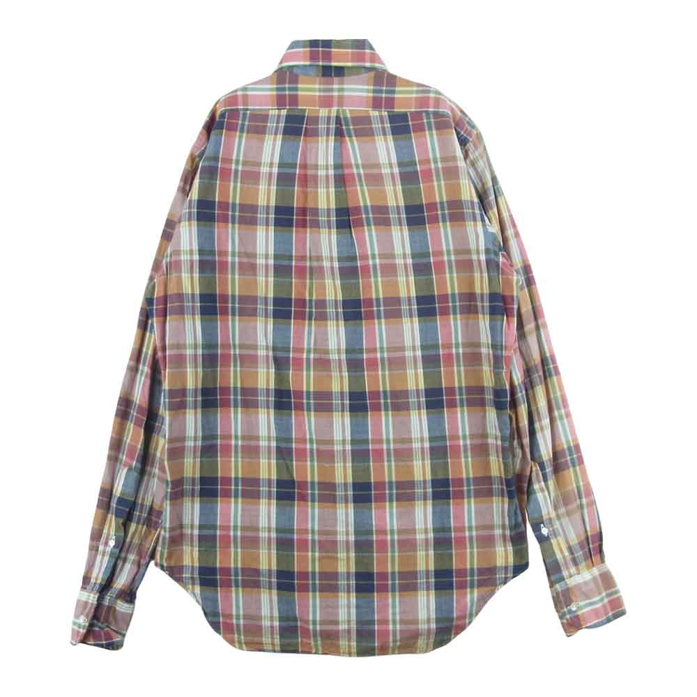 INDIVIDUALIZED SHIRTS インディビジュアライズドシャツ SLIM FIT チェック 長袖 シャツ マルチカラー系 14.5【中古】