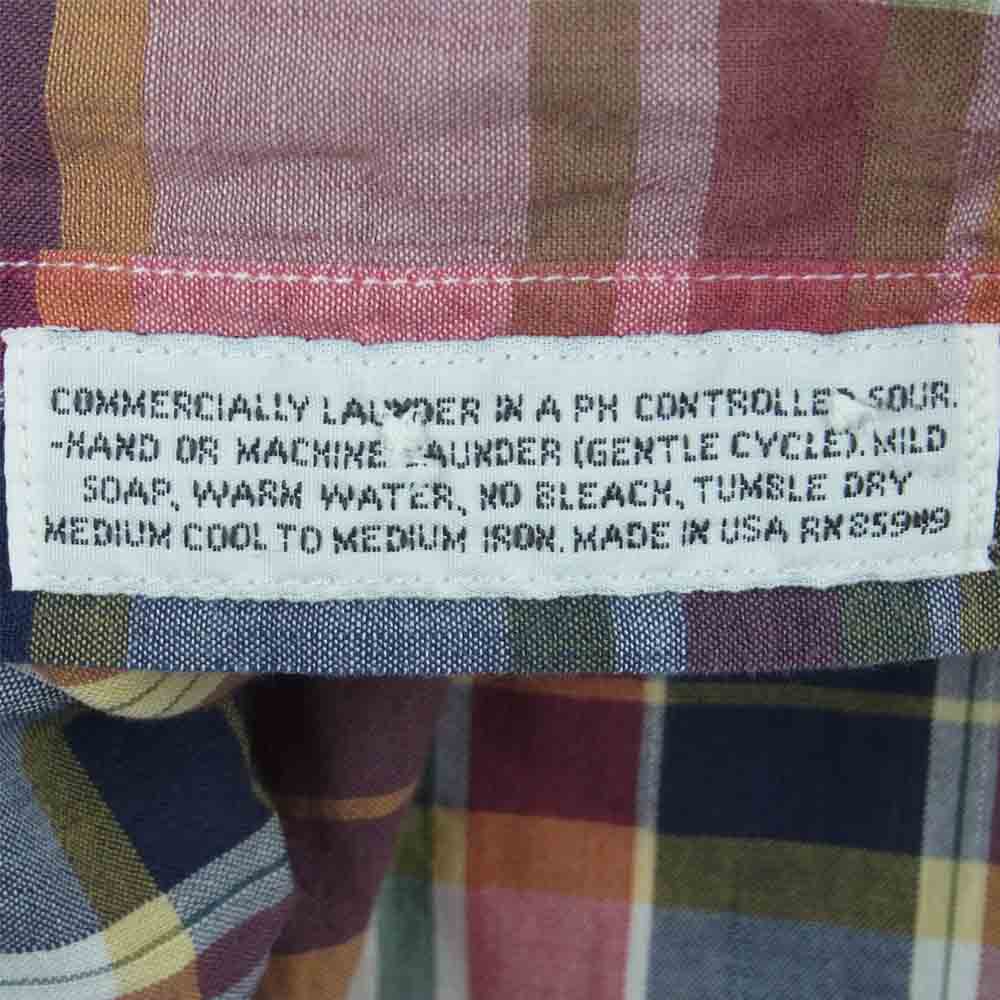 INDIVIDUALIZED SHIRTS インディビジュアライズドシャツ SLIM FIT チェック 長袖 シャツ マルチカラー系 14.5【中古】