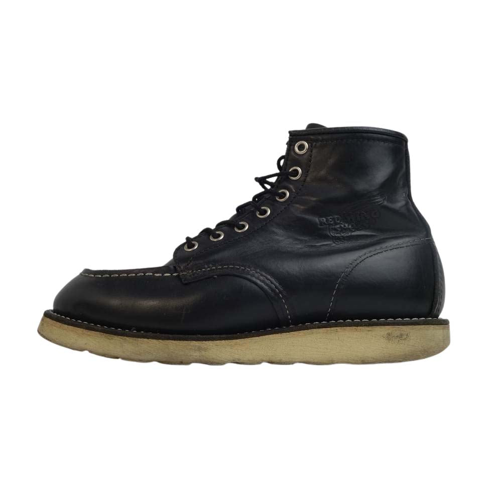 RED WING レッドウィング 8130 IRISH SETTER MOC TOE BOOTS モックトゥ BLACK ブラック系 US7 【中古】