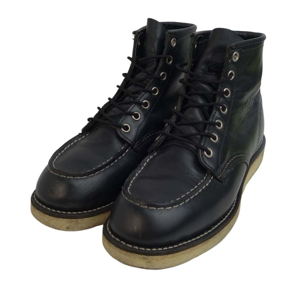 RED WING レッドウィング 8130 IRISH SETTER MOC TOE BOOTS モックトゥ BLACK ブラック系 US7 【中古】
