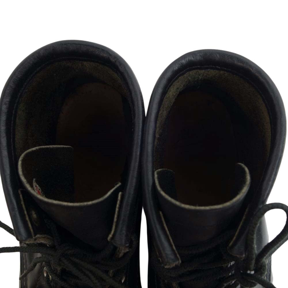 RED WING レッドウィング 8130 IRISH SETTER MOC TOE BOOTS モックトゥ BLACK ブラック系 US7 【中古】