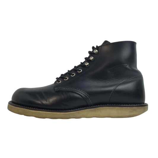 RED WING レッドウィング 8165 6inch CLASSIC PLAIN TOE プレーントゥ ブラック系 US8 26.0cm【中古】